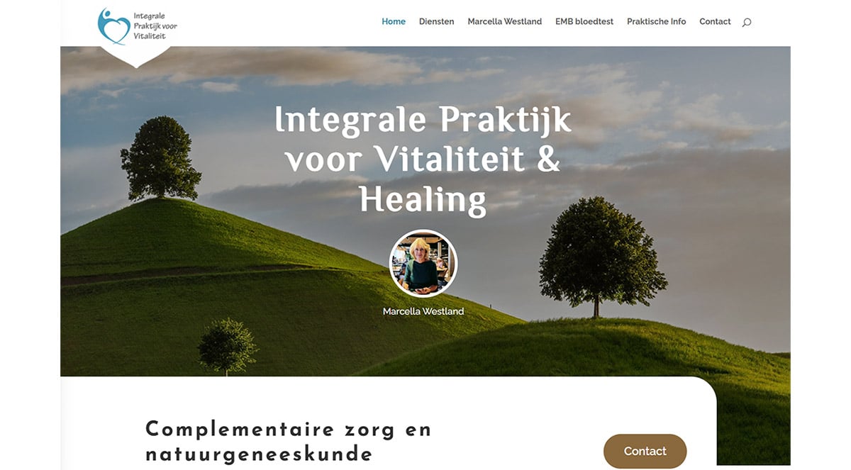 Integrale Praktijk voor Vitaliteit & Healing Printscreen website Integrale Praktijk voor Vitaliteit & Healing