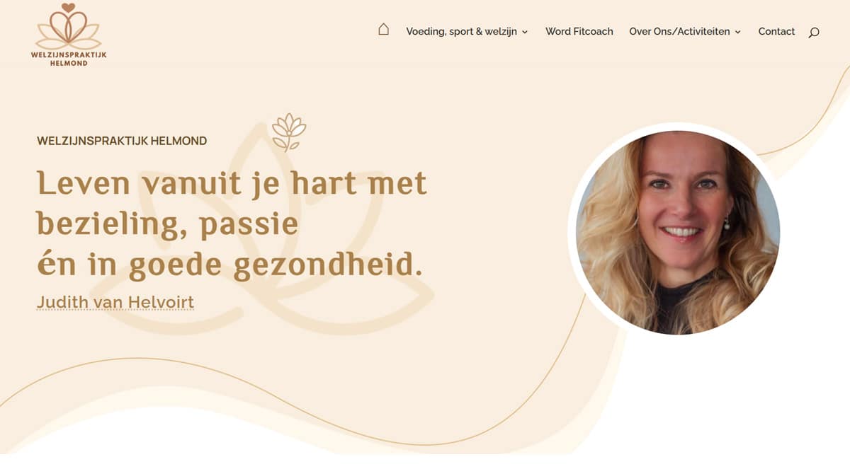 Welzijnspraktijk Helmond Printscreen website welzijnspraktijk Helmond